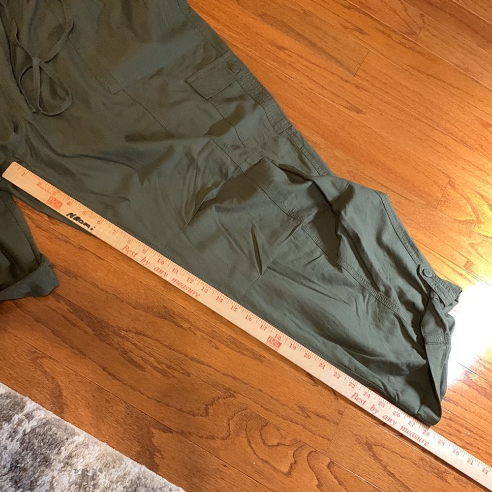 Tommy Hilfiger Sz 3X cargo/jogger cool/comfy olive green pants w/button-up cuff - Picture 8 of 12